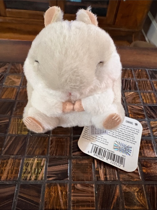 Muse Other - Amuse Plush Hamster Toy in Cream and Light Brown NWT